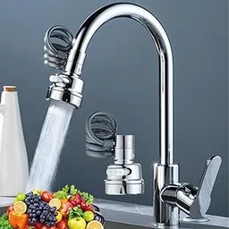 Kitchen Sink Sprayer Attachment, Removable Faucet Tap Extender, 3 Water Modes, Stretchable Hose, Multicolor, Pack of 1 Pcs-picture-12