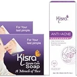 Kisra Daily Acne Care Combo – Includes Soap and Serum for Pimples, Acne Marks Kills 99.9% Acne Causing Germs-picture-21