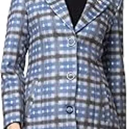 twenty me Winter Wear Casual Tweed Full Sleeve Womens Long Blazer's (4172)-picture-12