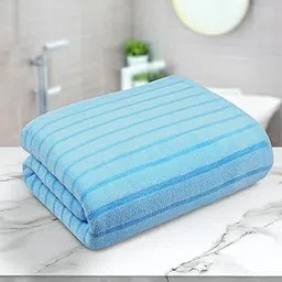 Story@Home Towels for Bath Large Size| Microfiber Towels 400 GSM Set of 1| 70 x 140 cm Blue Stripes| Towels for Men, Women & Kid |Gym Towel | Perfect for Everyday Use-picture-16