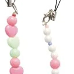 Phone Antics Premium Long Phone Charms with Golden Beads,Smileys & Evileye Strap Design Durable Decorative Mobile Charm Size 7 x 5 x 2.5 cm (Pack of 2)-picture-10