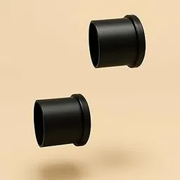 Urban Elite Heavy Curtain Wall to Wall Bracket Black for Stainless Steel Curtain Rod and Wardrobe Rod (Steel)- 2pcs (Black)-picture-28
