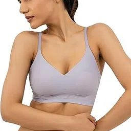 b'there B’There Women’s Premium Full Coverage Seamless Minimizer Bra | Zero-Stitch Technology, Flexible Underwire & in-Built Nipple Patch | Non Padded Everyday Bra with Back Closure-picture-37