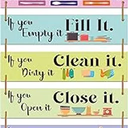 Indianara Set of 6 Kitchen Rules Wall Hanging MDF Decorative Wall Art for Living room | Bedroom | Home Décor | Office | Gift Plaques (4655WH)-image-11