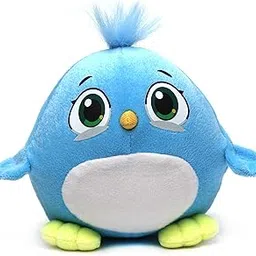 Angry Plush Doll 15cm- Super Soft, Cuddly Hugging Stuffed Doll for Kids and Adults from Classic Cartoons and Games | Animal Huggable Angry Bird with Glittery Eye (Blue)-picture-16
