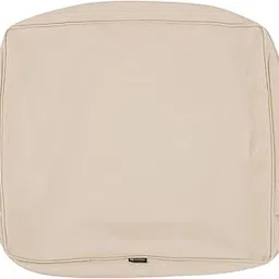 Classic Accessories Montlake Water-Resistant 21 x 22 x 4 Inch Patio Back Cushion Slip Cover, Antique Beige-picture-22