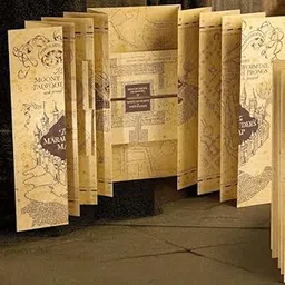 Huppme Marauders Map with Complete Hogwarts Locations, Full size hogwarts map image 1