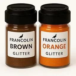 Francolin Glitter | Brown & Orange | Resin Art | Glitter – Shimmer for Epoxy, Tumblers, Slime & Nail Art – Cosmetic Grade – 75g*2-image-40