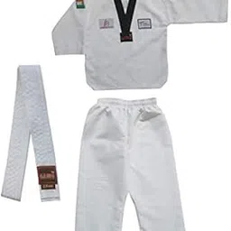 USI UNIVERSAL Unisex Bouncer Taekwondo Dress (White, 150cm)-picture-51