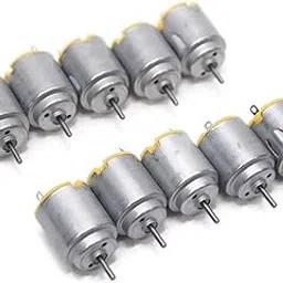 ERH India 10 Pcs of ERH India DC Motor Mini Electric Motor Carbon Brush High Speed Torque Electric Toy Cars Engine Motor Kit, for DIY Fan Toys Cars Models-picture-53