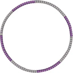 LOOM TREE® Weighted Hoop Stainless Steel Inner Tube Colorful Workout Hoop for Women Men Purple Gray Style B | Fitness Equipment & Gear | Abdominal Exercisers | 1 Exercise Hoop image 1