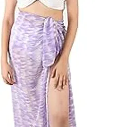 Blissence Floral Printed Sarong Swimwear Beachwear Body Coverup Wrap Swimsuit for Women Teen-picture-11