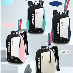 MERISHOPP Women Men Badminton Bag Daypack Duffle Bag for Workout Badminton Racquetball Beige|Sporting Goods|Tennis & Racquet Sports|Tennis|Bags-image-16