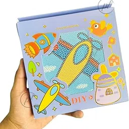 TREND-ASPIRE Diamond Art Kits for Adults, Beginners & Kids - 5D Diamond Painting Kit with Aero Plane Design - DIY Craft Kit for Relaxation and Home Wall Decor - 18x18 cm Canvas-image-4