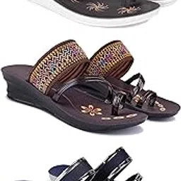 Women's Sandals | Lightweight Wear| Stylish & Easy to Wear For Women'S PCV-SAN-(COMBO-3)-1992-1951-1945-picture-40