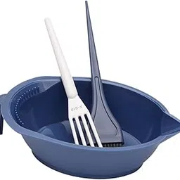 Hair Coloring Tool Dye Brush Hair Dye Brush and Bowl Set for DIY Hair Dyeing Blue-picture-13