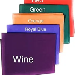 Pack of 5 Multicolor Pure Cotton Astar for Blouse & Kurti Lining - 1 Meter Length (Multicolour-7)-picture-20