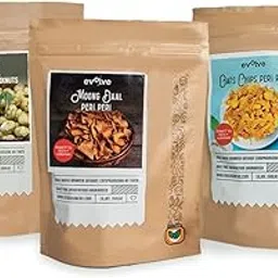 Evolve Healthy Snacks Spice is Nice Pack of 3 Masala Combo | Moong Daal Chips | Oats Chips | Foxnuts | All Natural Grains and Millets | Vacuum Cooked | Gluten Free | No Added Preservatives |-picture-19