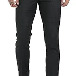 mc henry Men's Checkered Waist Expandable Slim Fit Wrinkle Free Elite and Luxurious Formal Trousers for Men-picture-21