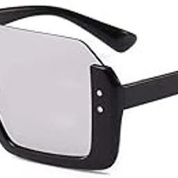 elegante Fashion Square Unisex Half Rim Sunglass inspired from Shahid Kapoor and Sahil Khan Sunglasses-picture-30