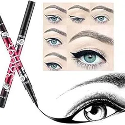 MAPPERZ 36H Precision Liquid Waterproof Long Lasting Eyeliner Pencil, Water Resistant SmudgeProof, Pen (Black) (pack of 1)-picture-33