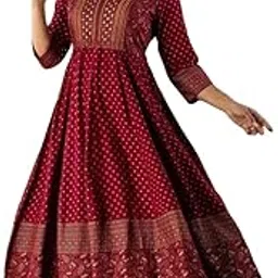 anni designer Women's Rayon Printed Regular Kurta-picture-23