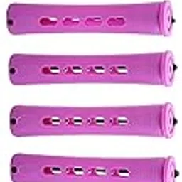 Merishopp 5x10 Pieces Cold Wave Rods with Rubber Bands and Cover Plum Red Hair Perm Rods Health & Beauty/Hair Care & Styling/Rollers & Curlers-image-18