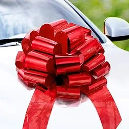 Zoe Deco - Big Car Bow - Red, 18 Inch - Giant Car Bow for Birthday, Christmas, Wedding Reception, Surprise Party - Large Gift Wrapping for Huge Present-picture-34