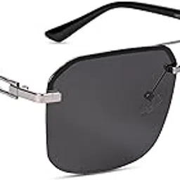 voyage Polarized & UV Protected Black Square Sunglasses for Men & Women (19072MG4144)-picture-57