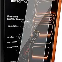 Lensarmor® Military Grade Tempered Glass for Iphone 17 Pro – Premium Borderless Screen Protector (No Black Borders), Oleophobic Coating, 9H Hardness, with Speaker Grill Protection – HD Clear-picture-23