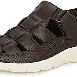 Men's Fisherman EVA Sandals with Cushioned Insocks, Hook & Loop Strap, Trendy and Sporty Design, Premium Upper, Closed Sandal - For Spring Summer Travelling, Walking (2876)-image-26