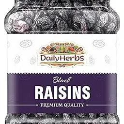 DAILYHERBS Black Raisins | Dried Kishmish | Kaali Kishmish | Natural Dried & Sweet Dryfruits | Fiberous & Delicious for Snacking | Naturally Sweet and Tasty | Energy Booster (1kg)-picture-39