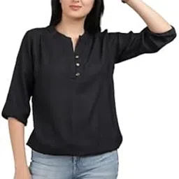 IR Fashion Casual Regular Sleeves Self Design Women Peach Top Women's Top-picture-51