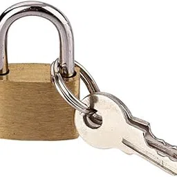 SEASPIRIT Small Brass Lock and Key Padlocks for Securing Luggage While Travelling/International Locks for Luggage Bag Travelling Locks Padlock (Gold)-picture-46