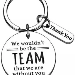 THE STYLE SUTRA 6xCoworker Keychain Keyring Gift for Leaving Job Gifts Keepsake Thank You Gift Argent-image-46