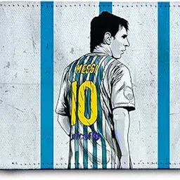 shopmantra Lionel Messi Artwork Printed Pu Blue Leather Wallet For Men's/Boy's (Lionel Messi Jersey)-picture-28