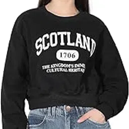 showoffff Women's Typography Black Top -CHN-6018_Black-picture-22