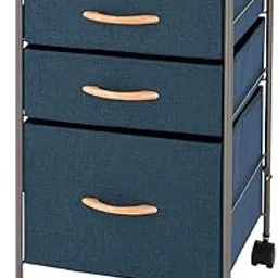 Doshisha CNC 40-3FNV Chest, Navy, Product Size (W x D x H): 15.2 x 14.4 x 23.8 inches (38.5 x 36.5 x 60.5 cm), Compact Chest, 3 Tiers, 40 W Deep Type, NV-image-9