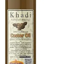 Khadi Natural Herbal Castor Oil For Hair Growth | Cold Pressed Castor Oil For Skin And Healthy Hair Growth | Pure And Natural Castor Oil (200Ml)-picture-53