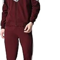 kayu Men Solid Fleece Warm Stylish Zipper Open Tracksuits for Winter (Pack of 1)-picture-43