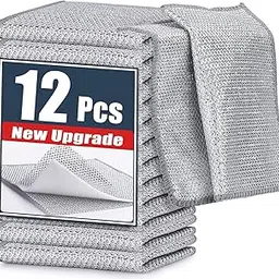 Krisus Non-Scratch Steel Wire Scrubber for Utensils | Durable Dishwashing Scrub Pad for Kitchen, Bartan & Sink Cleaning | Multipurpose Jhuna for Home, Utensil & Dish Cleaning (12 Pcs)-image-22