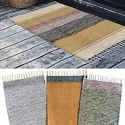 H2H Cotton Multi Shades and Mixed Design Door Rug - Combo (Multicolour, 40cm X 60cm) - 3Pc and 5Pc-picture-16