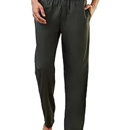 raymond SleepZ Men Regular Fit Solid Pattern Pure Cotton Pyjama-picture-12