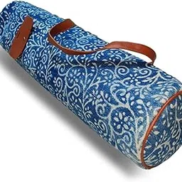 Alluring Blue 100% Cotton Yoga Bag - 27 x 6 inches | Peacoy-image-39
