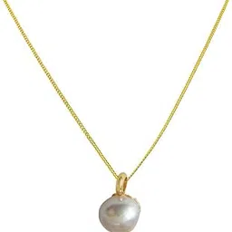 suratdiamond Round Button Natural Freshwater Pearl Solitaire Pendant for Women (SDS293)-picture-22