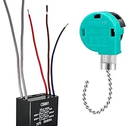 TRENDYNEST® Ceiling Fan Switch Professional Cbb61 Capacitor High Performance Silver Chain | Home & Garden | Lamps, Lighting & Ceiling Fans | Lighting Parts & Accessories-image-12