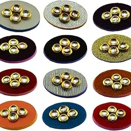 vidhya kangan Handmade Fancy Stone stud Work Saree pin Brooch for Women Jewellery Latest Stylish Crystal Unisex Floral Shape Brooch for Women/Girls (sku-bro2914) image 1