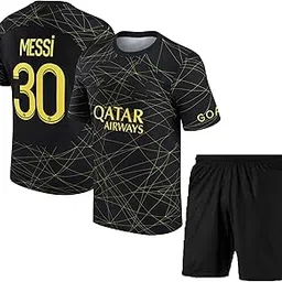 Messi 10 Home Boys Argen Football Jersey with Shorts (Kid's, Boy's& Men)-picture-26