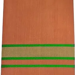 yettalan Mens Temple Wear Kavi Dhoti 100% Cotton 2.00 Mtrs Vesti/Mundu-picture-13