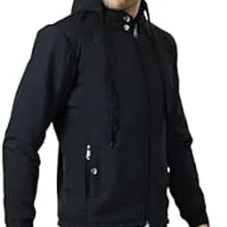Ashi Enterprises Men's Solid Regular Jacket | Light Weight | Casual Wear jacket Black-picture-51